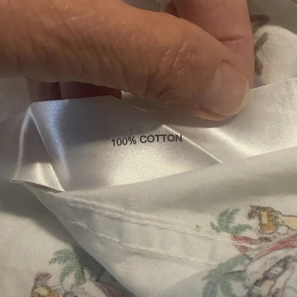 NWT Denim and Flower Short Sleeve Men's Size Med Button Up with Santa Chillin - Picture 11 of 14